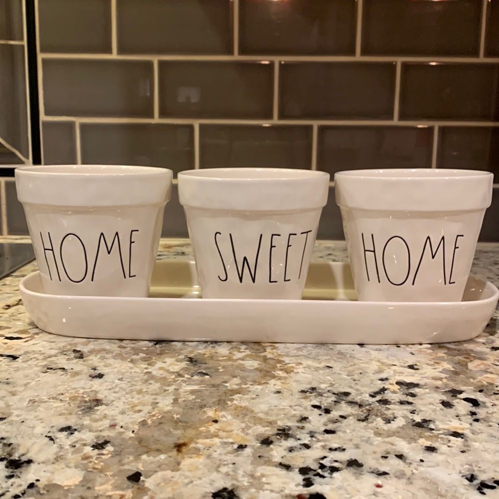 Rae Dunn Home Sweet Home pot set